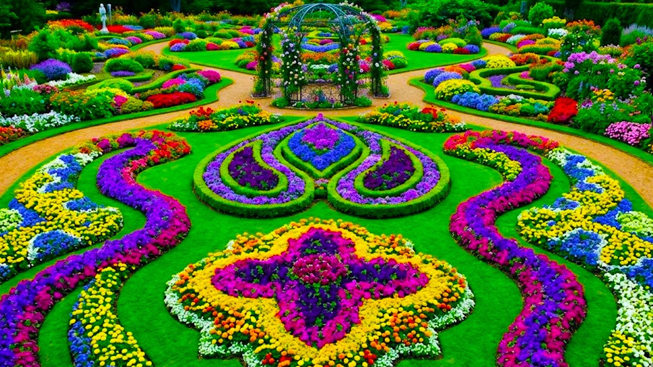 Tranquil Garden House Tour 🌿 Peaceful Walk Through Blooming Backyard Paradise