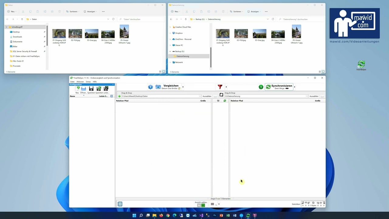 (01 Tools) Daten sichern mit FreeFileSync