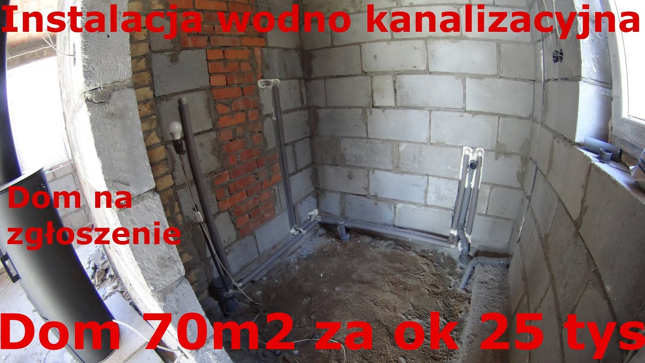 Dom 70m2 za ok 25 tys. Instalacja wodno-kanalizacyjna :) Dom bez pozwolenia na budowe #19 #pawełwaga