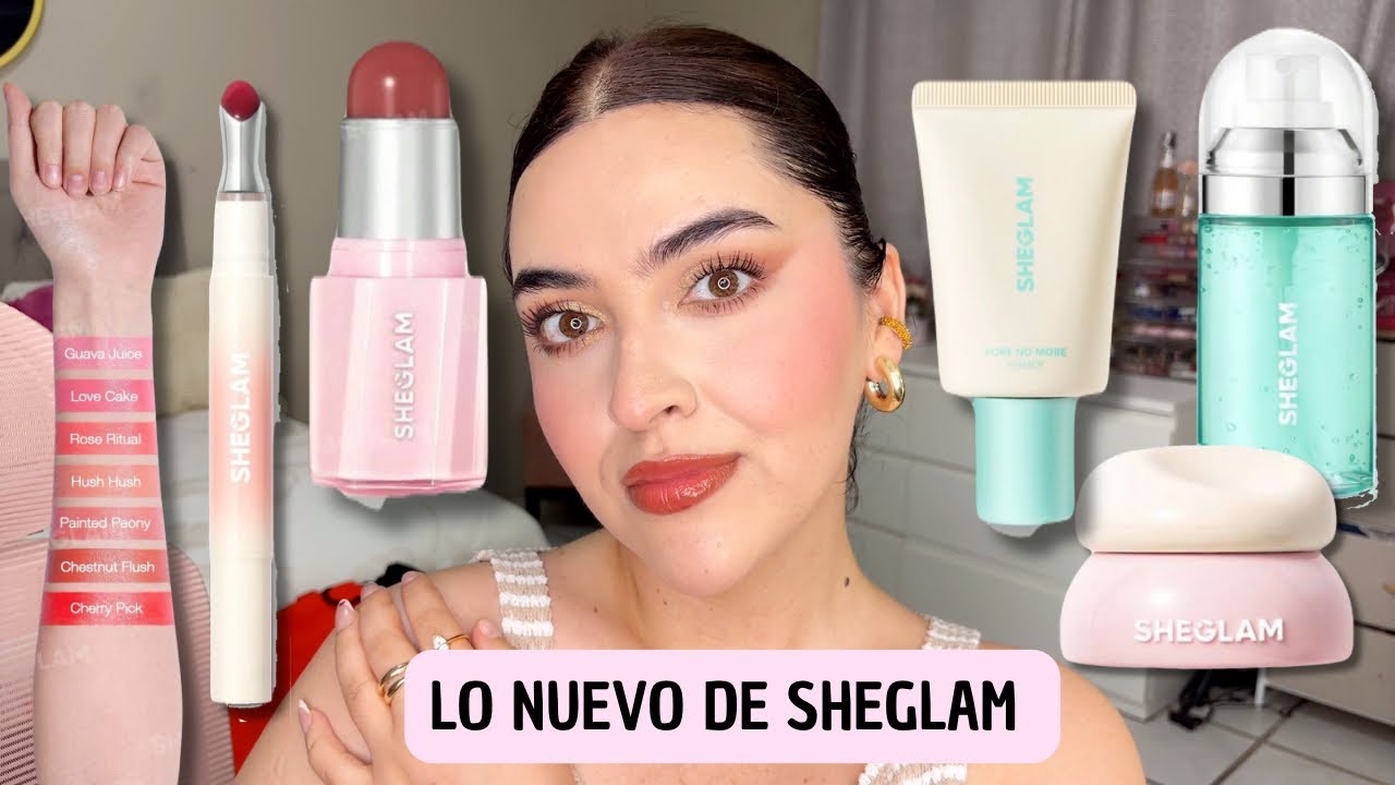 PROBANDO EL NUEVO MAQUILLAJE DE SHEGLAM|RUBORES, LABIALES, PRIMERS, GLOSS Y MÁS ✨🩷