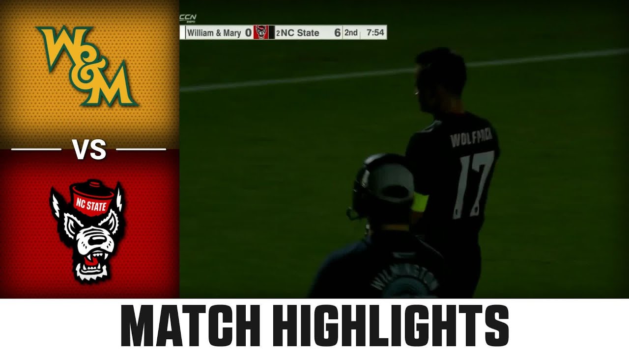 William & Mary vs. NC State Match Highlights | 2025 ACC Men's Soccer