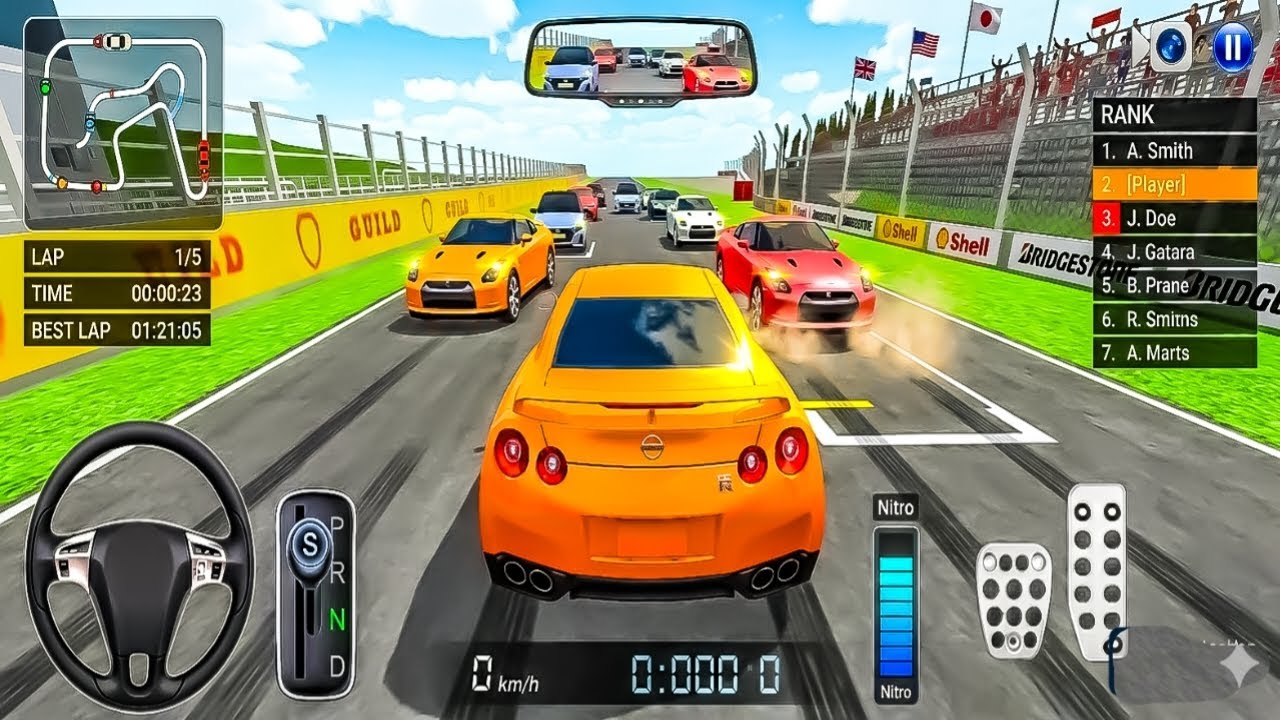 All Collection New GTR R-35 Nissan Car Parking Play Ground Driving Class Game-3D Simulator Gameplay