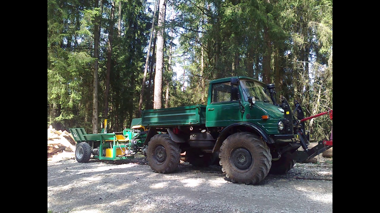 Unimog 406 und mehr VI vom Wald zum Sägewerk und Schnittholz nach Hause transportieren