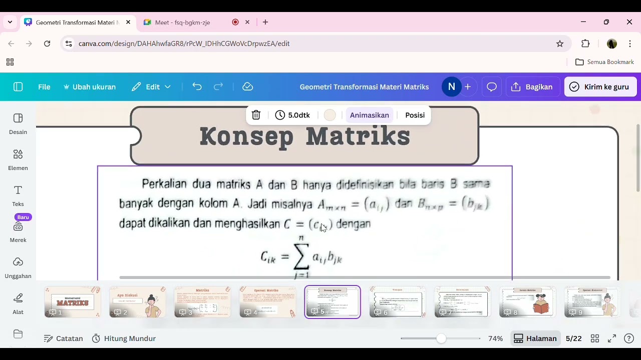 Matriks Geometri Transformasi 