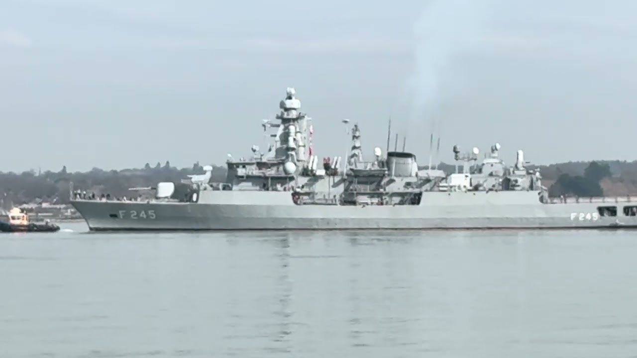 TCG Oruçreis (F-245) Frigate Turkish Navy Arriving Southampton 3rd March 2026