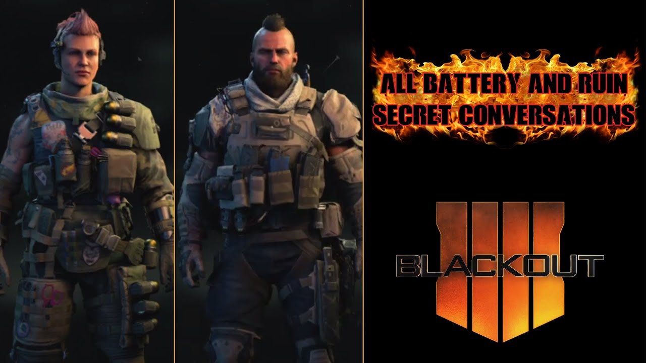 All Battery and Ruin Secret Conversations in Blackout | SANTOSKILLER19