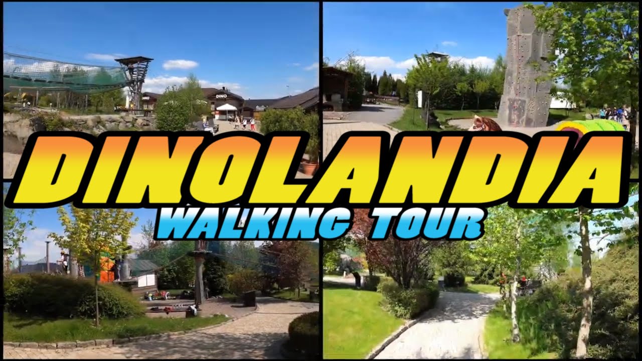 DINOLANDIA Park Dinozaur&oacute;w i Rozrywki - Inwałd - Poland (4k)