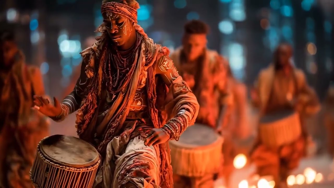 Ritual Rhythms | Afro Jazz with Tribal Soul & Firelight Vibes | Vector Art Playlist