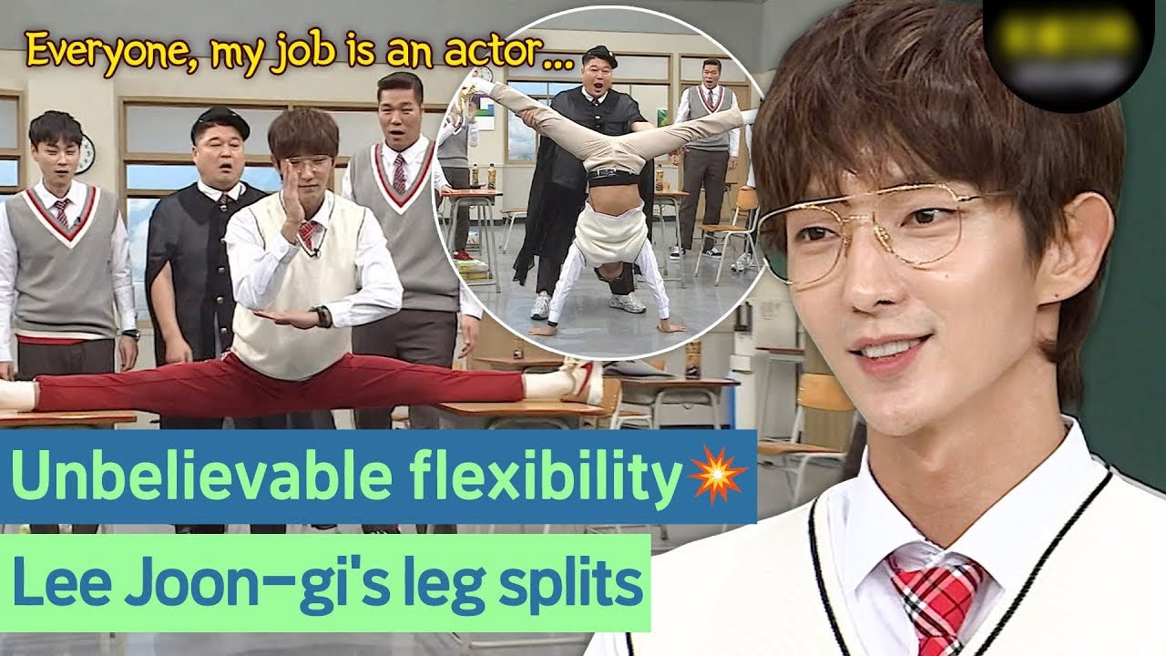 Ли Джун Ги продемонстрировал свою гибкость, сев на шпагат на шоу «Knowing Bros»🙀 #LeeJoongi