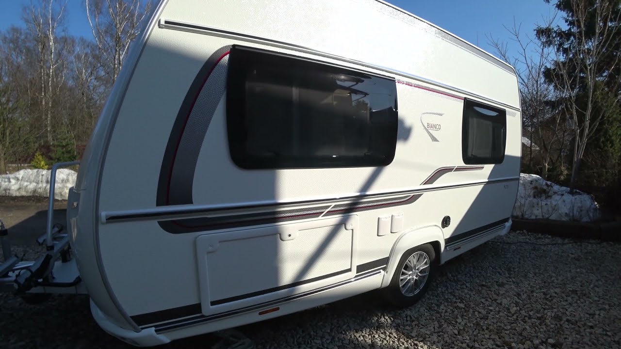 Внешний обзор лучшего европейского каравана компакт класса  FENDT CARAVAN BIANCO ACTIV 390 FHS