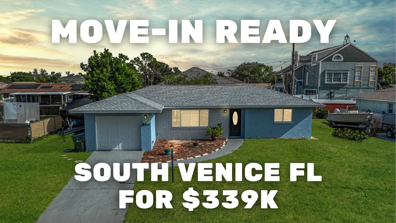 Updated South Venice FL Home Tour | 2-Bed, 2-Bath with Florida Room & Modern Kitchen