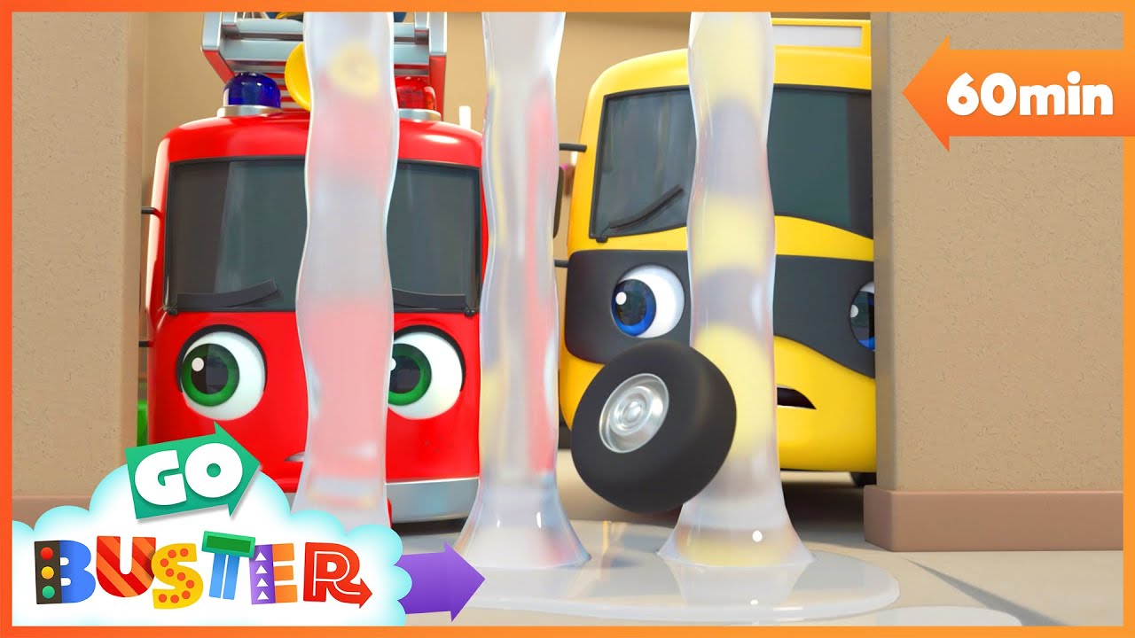 Buster Get's TRAPPED in FROZEN JAIL! Go Buster - Bus Cartoons & Kids Stories