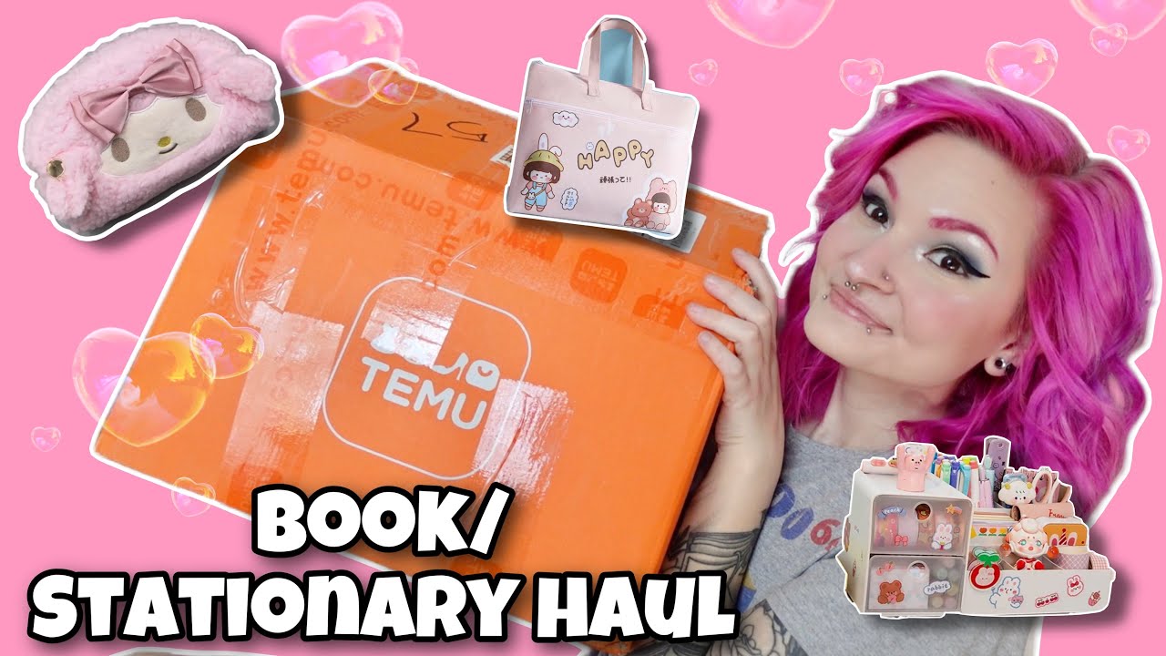 HUGE STATIONARY AND BOOK HAUL 💓📚 | TEMU | is it worth it? |