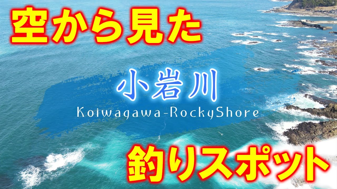 【小岩川】空から見た釣りスポット