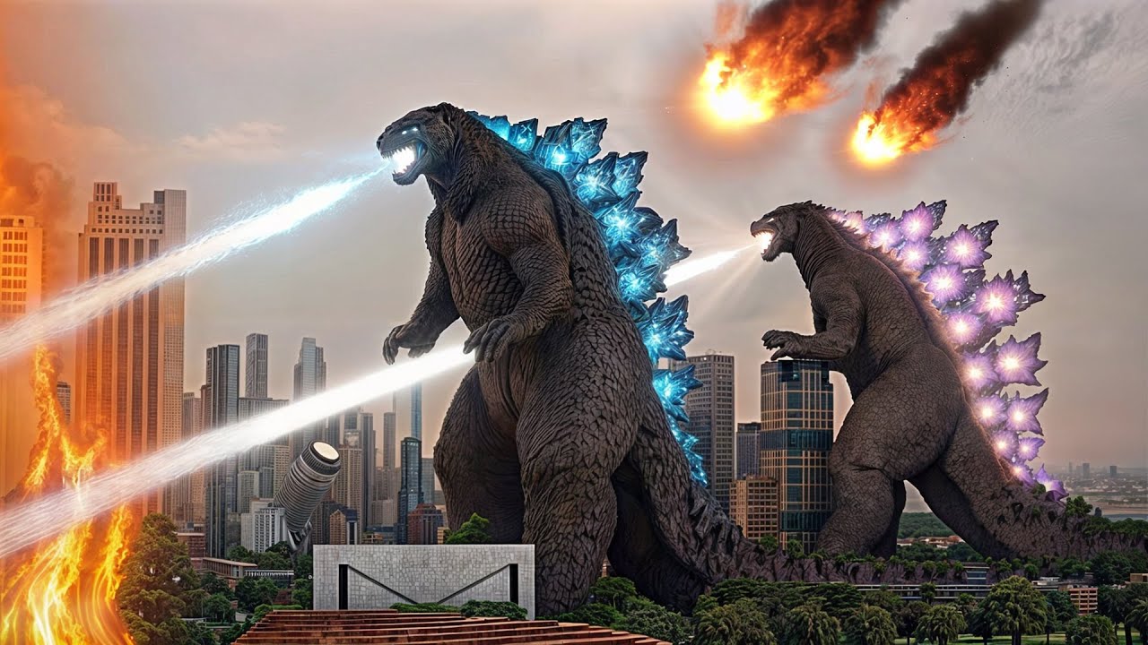 Godzilla & Evolved Godzilla In City | Teardown