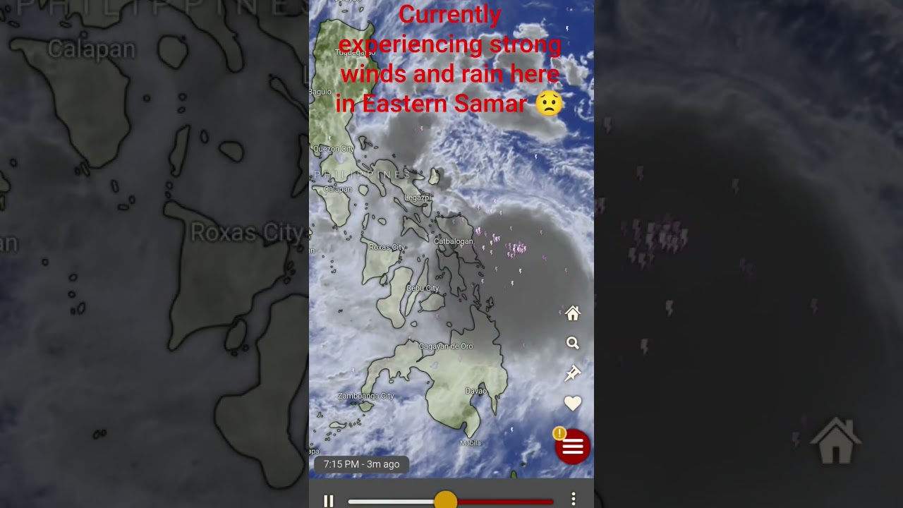 Update of Typhoon Opong here in Eastern Samar