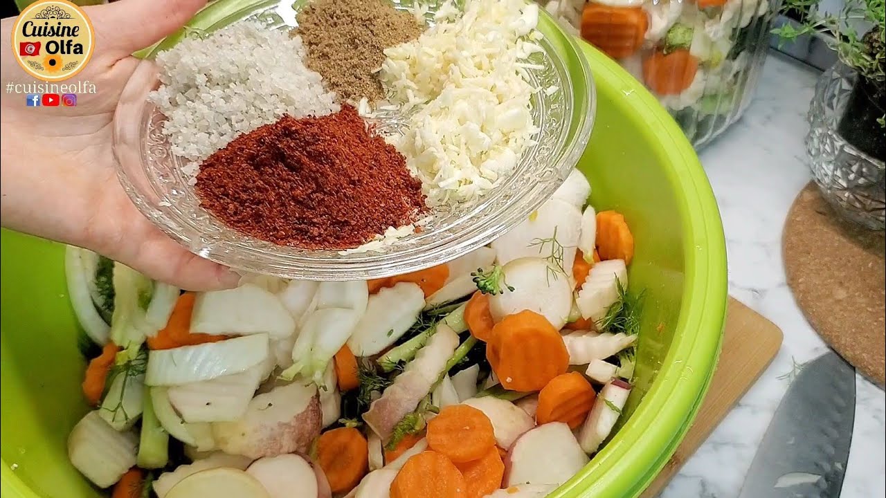 استغلوا الخضر للمخللات 🥕🥕🥦🥒. وصفة الفاريونت و الطرشي تونسي