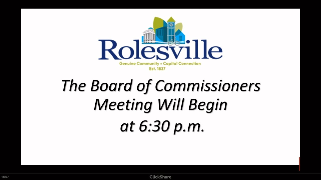 Rolesville Work Session - January 13, 2026