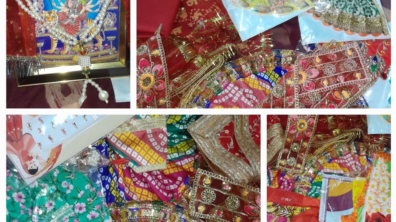नवरात्रों के लिए क्या खरीदारी की और माता रानी की तस्वीर पर चुनरी माला कैसे पहनाए🙏🥰🛍🛒 