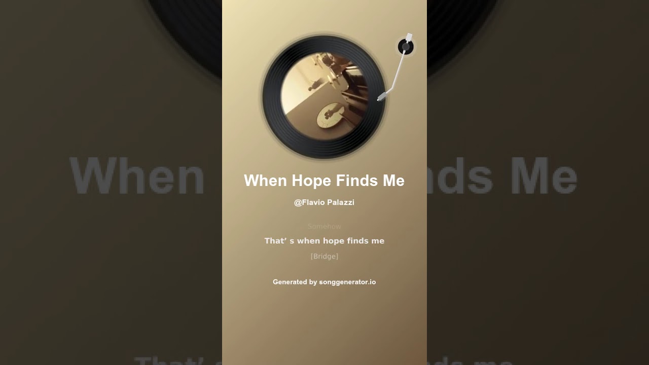 When Hope Finds Me