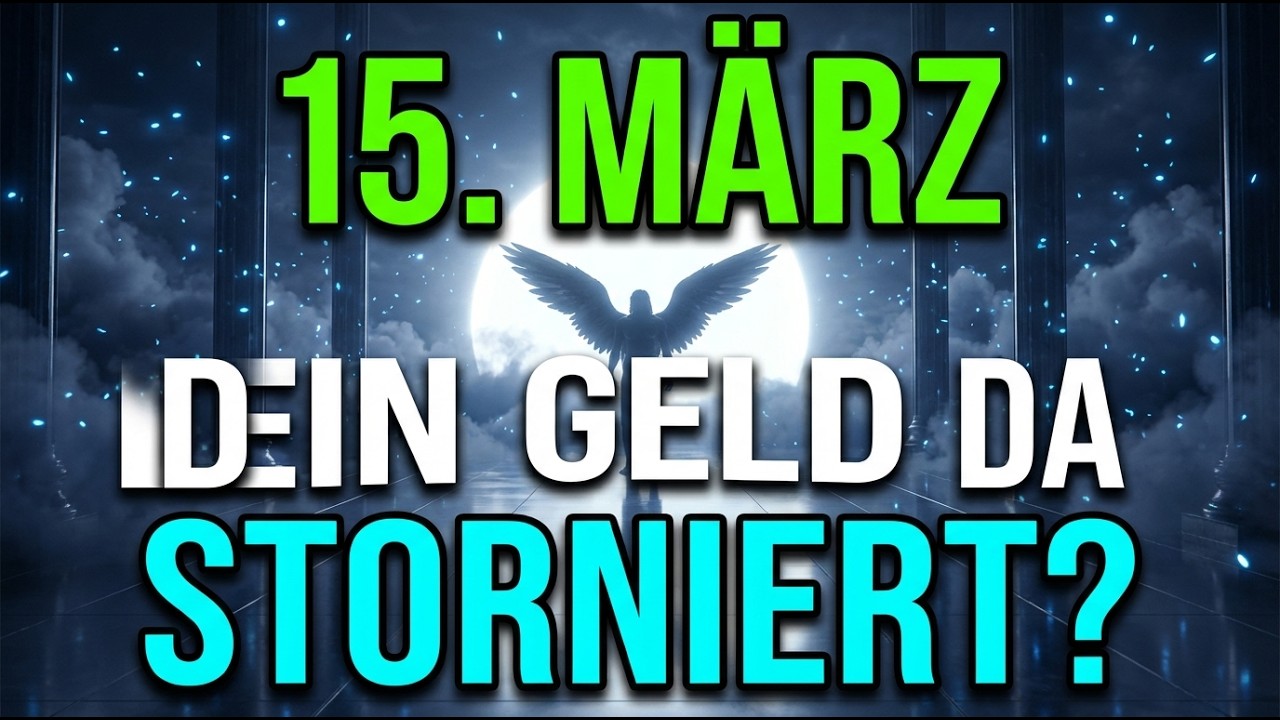 15. März - GÖTTLICHES DEKRET: DEIN GELD IST DA. GEH JETZT NICHT, SONST WIRD ES STORNIERT...