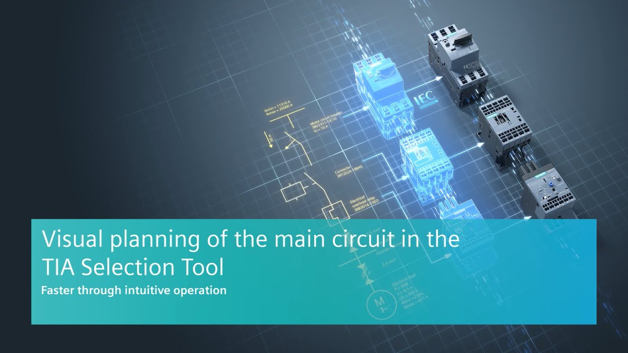 Visual planning of the main circuit in the TIA selection tool