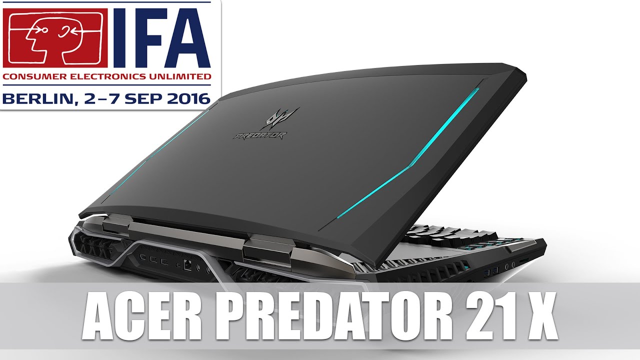 Acer Predator 21 X: Gaming Notebook with Curved Screen (English) #IFA2016