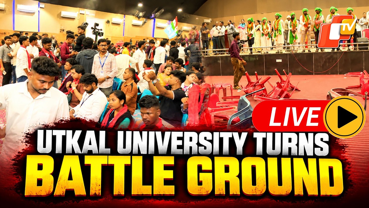 🔴LIVE | Student Union Election: Utkal University Turns Battle Ground During &lsquo;Why I Stand For&rsquo; Meet