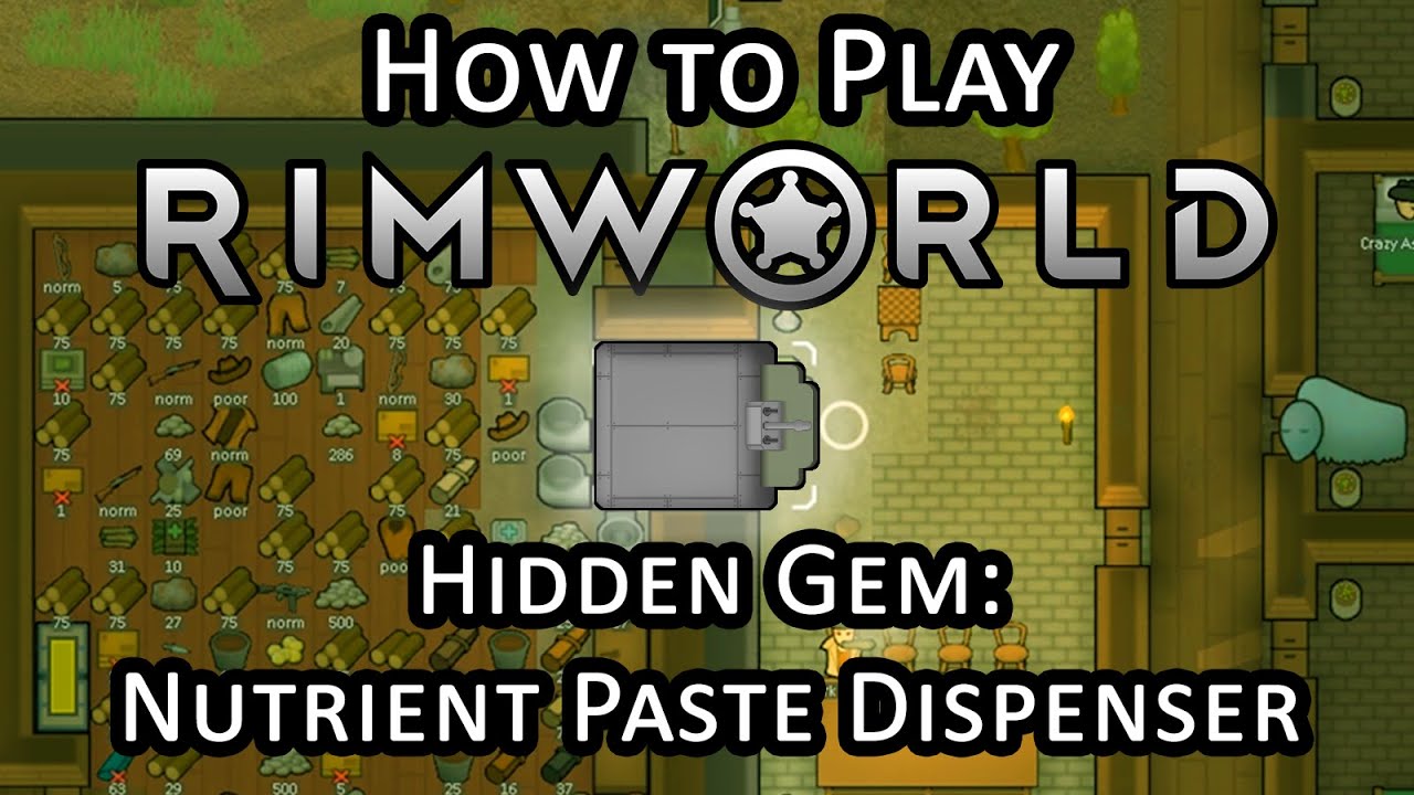 The Best Rimworld Item: A Nutrient Paste Dispenser!