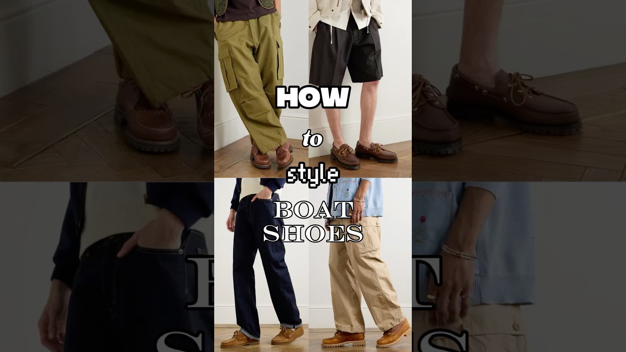 How to style boat shoes #mensstyle #mensfashion2025 #mensfashiontrends #boatshoes #mensboatshoes