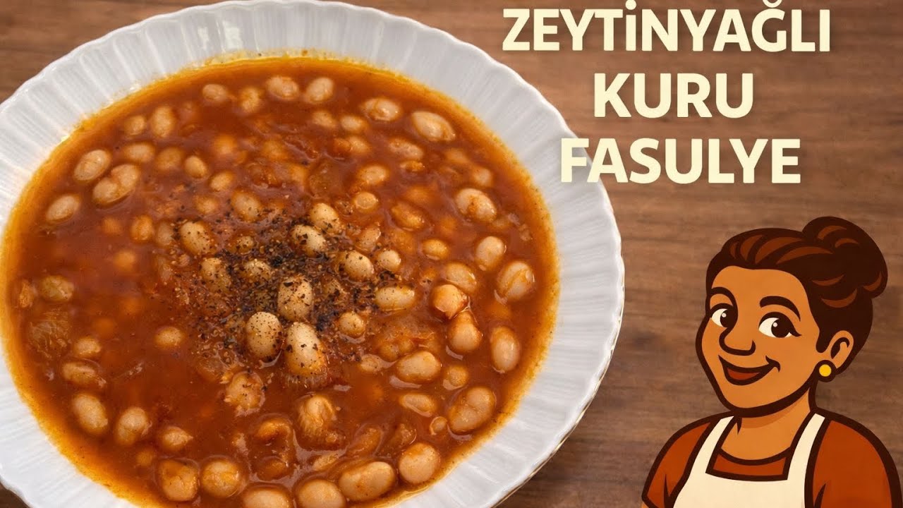 Zeytinyağlı Kuru Fasülye Tarifi | Hafif, Lezzetli Ve Tam Kıvamında ❤️Renkli Yemekler 