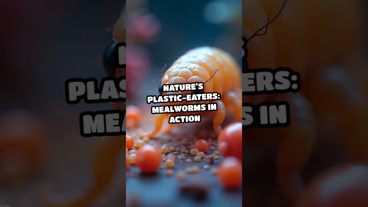 Nature's Plastic Eaters : Mealworms in Action #history #facts #historyfacts #breathoflife
