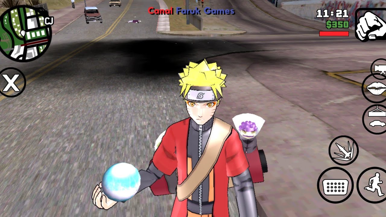 NARUTO MOD SÁBIO V1 NO GTA SAN ANDREAS ANDROID