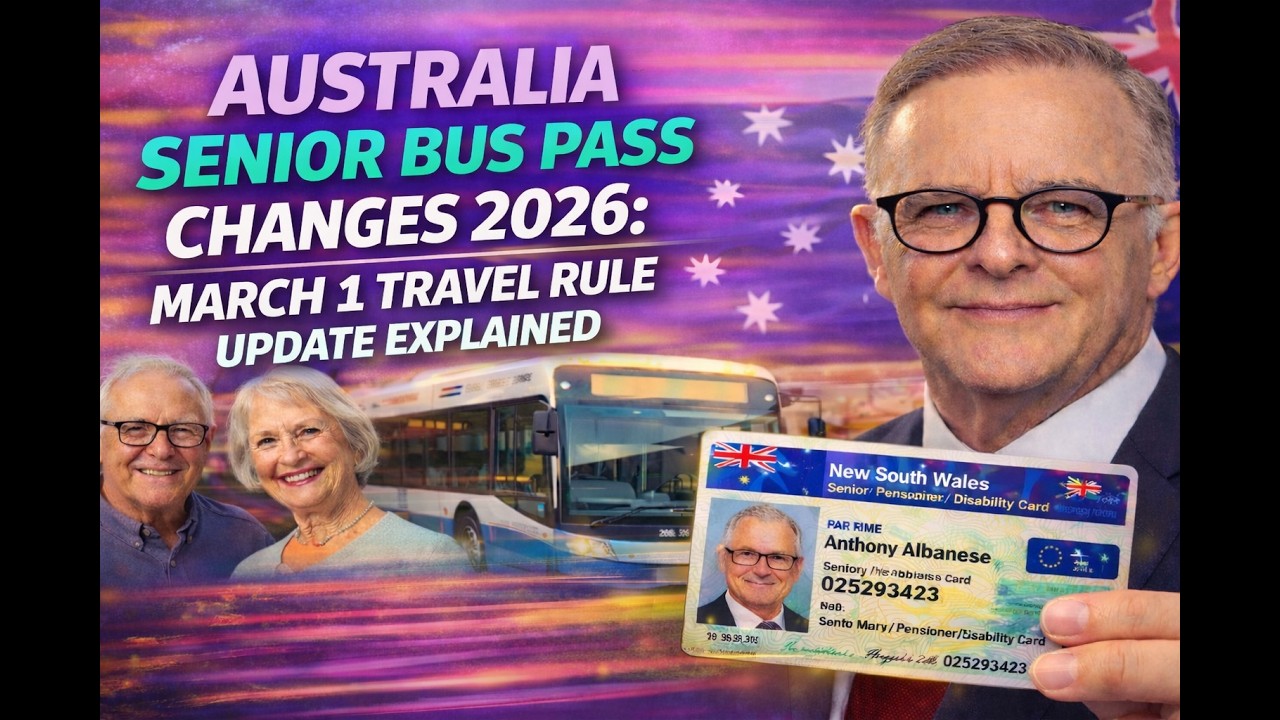 Australia Senior Bus Pass Changes 2026: March 1 Travel Rule Update Explained