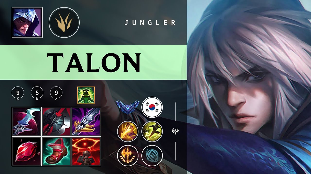 Talon Jungle vs Diana - KR Diamond Patch 26.03