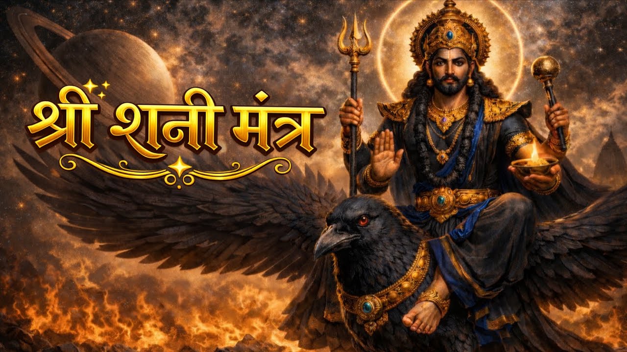 नीलांजन समाभासं शनि मंत्र | Shani Mantra for Sade Sati & Shani Dosha | Powerful Chant