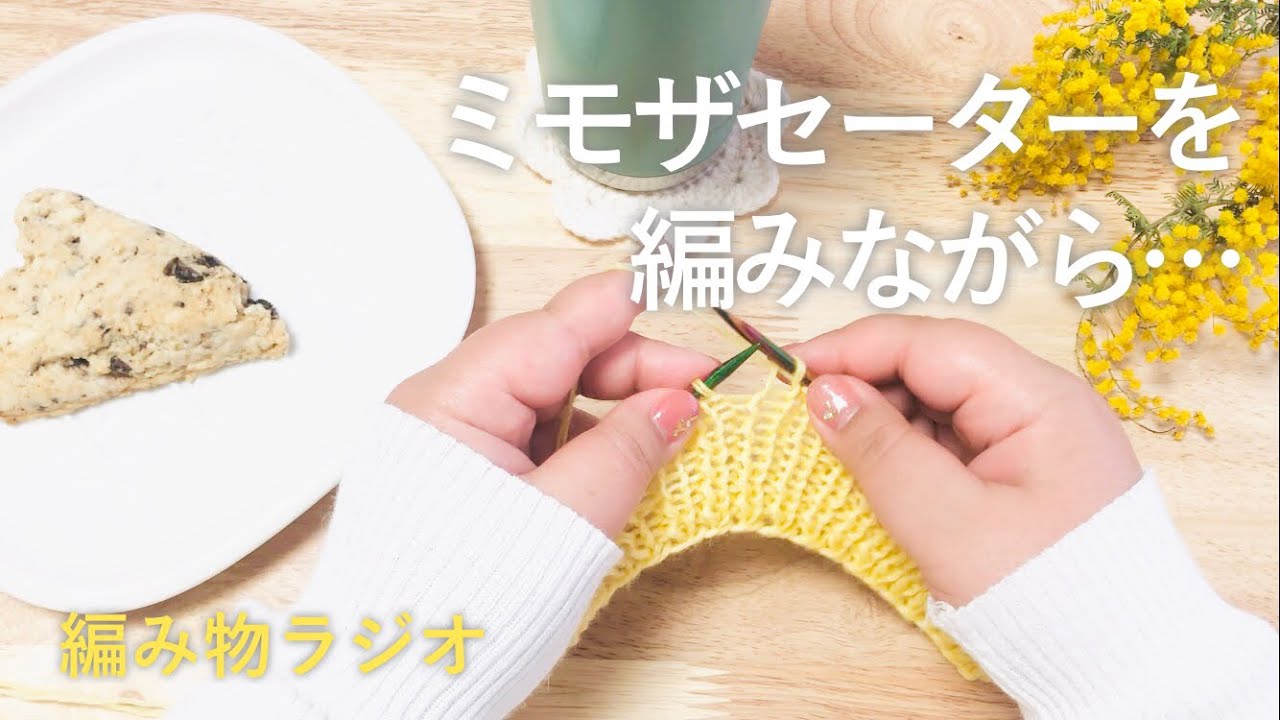 ミモザセーター🌼|春に編むもの🌸|スワッチって大事| 購入品紹介 などなど ep.126