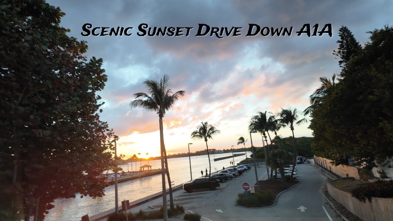 Scenic ASMR Sunset Drive Down A1A