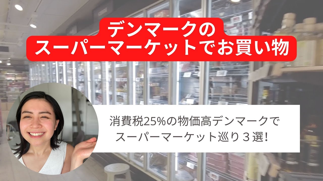 【海外生活】消費税25%デンマークのスーパーマーケット３軒めぐる旅！【北欧の暮らし】