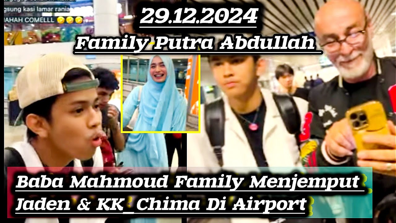 Live Baba Mahmoud di airport Menyambut Jaden & Kk_Chima #putraabdullah #putra #indonesia #jaden