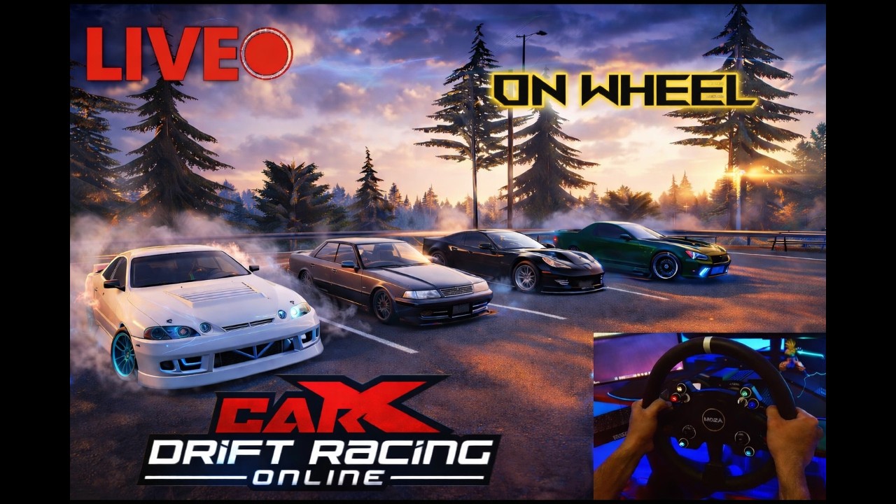🔴LIVE Ep23 Slides With Subs CarX Drift Online Racing On Wheel (PC)