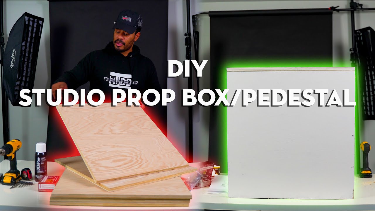 DIY Photography Prop Box + How to Make A Pedestal For A Photography Studio + Beginner Photography