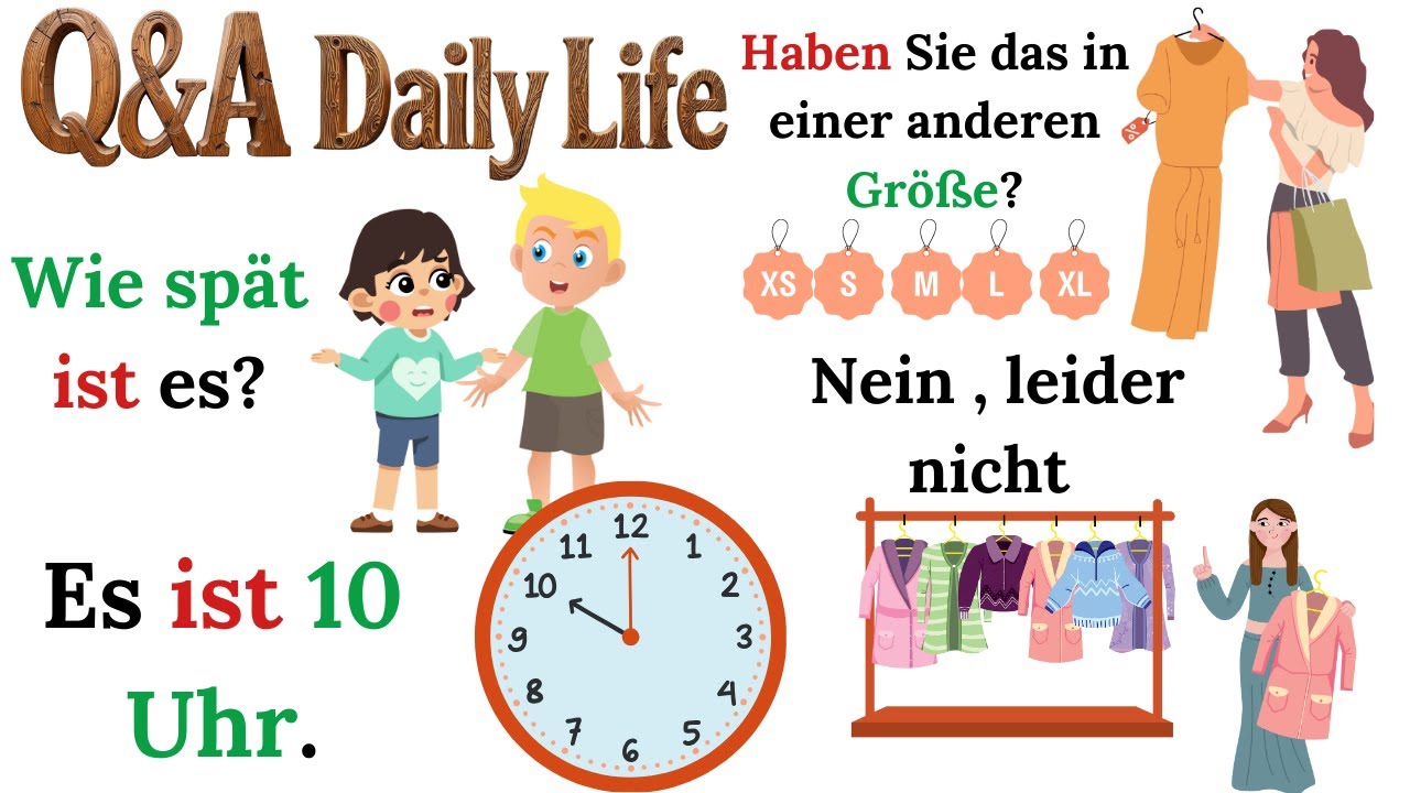 Deutsch für den Alltag: 130 Fragen und Antworten für dich! 🏙️📖
