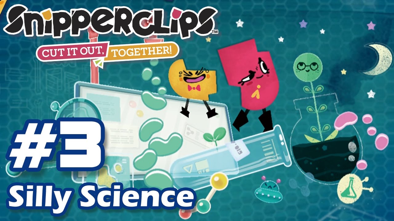 Snipperclips - [Part 3] Silly Science + Ending (All 15 Puzzle Solutions)