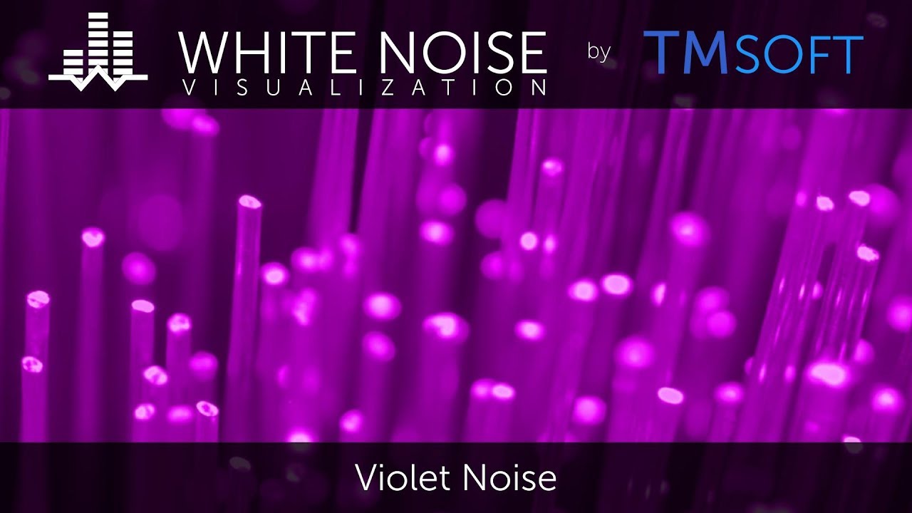 Violet Noise - 1 Hour Relaxing Sleep Sound with Dark Screen Saver