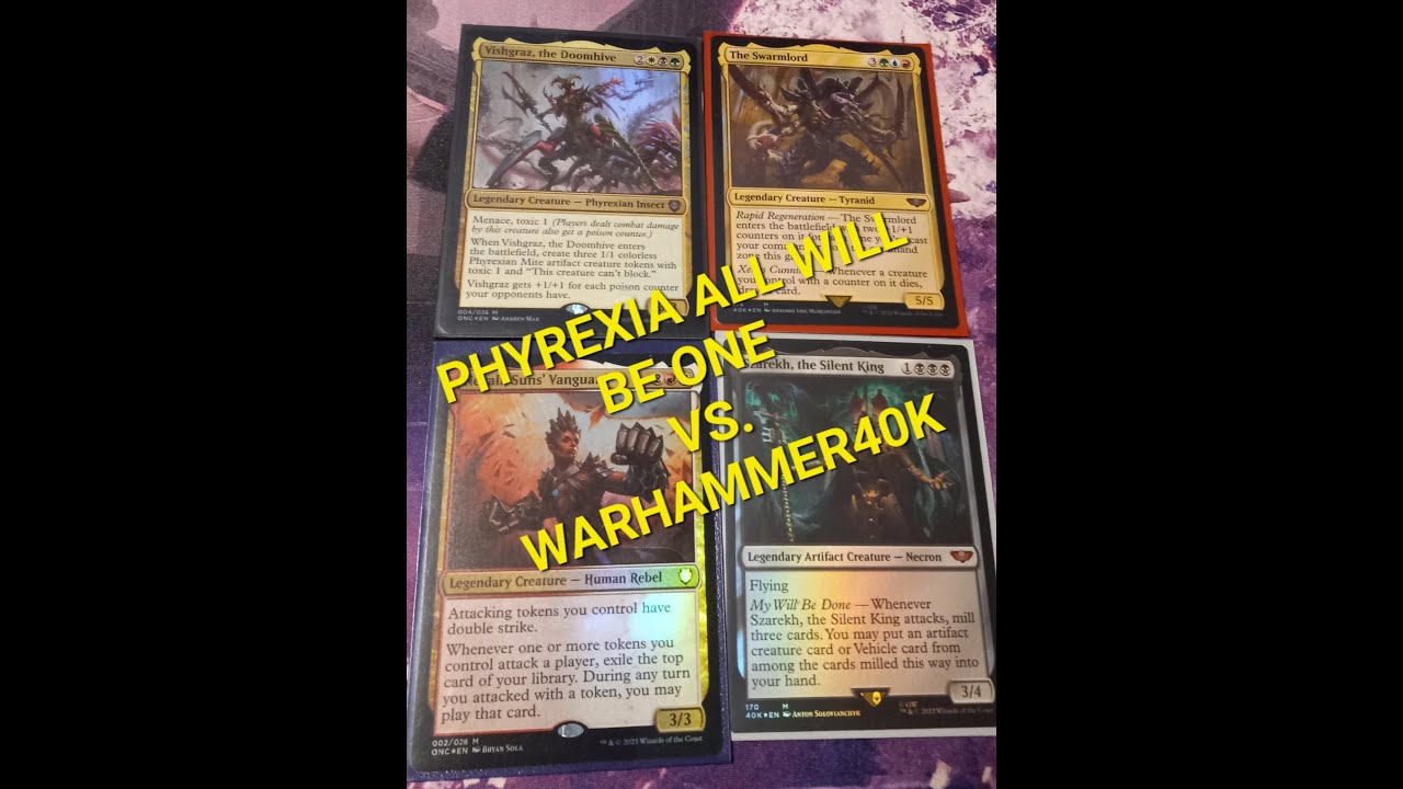 PHYREXIA ALL WILL BE ONE VS. WARHAMMER 40K PRE-CONS COMMANDER PRE-CONS
