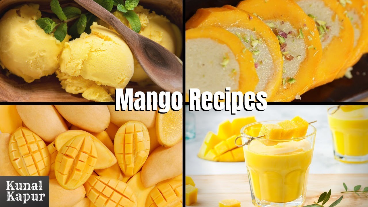 Mango Lassi | Mango Ice Cream | Mango Stuffed Kulfi | Eggless | No Ice Cream Machine | Kunal Recipes