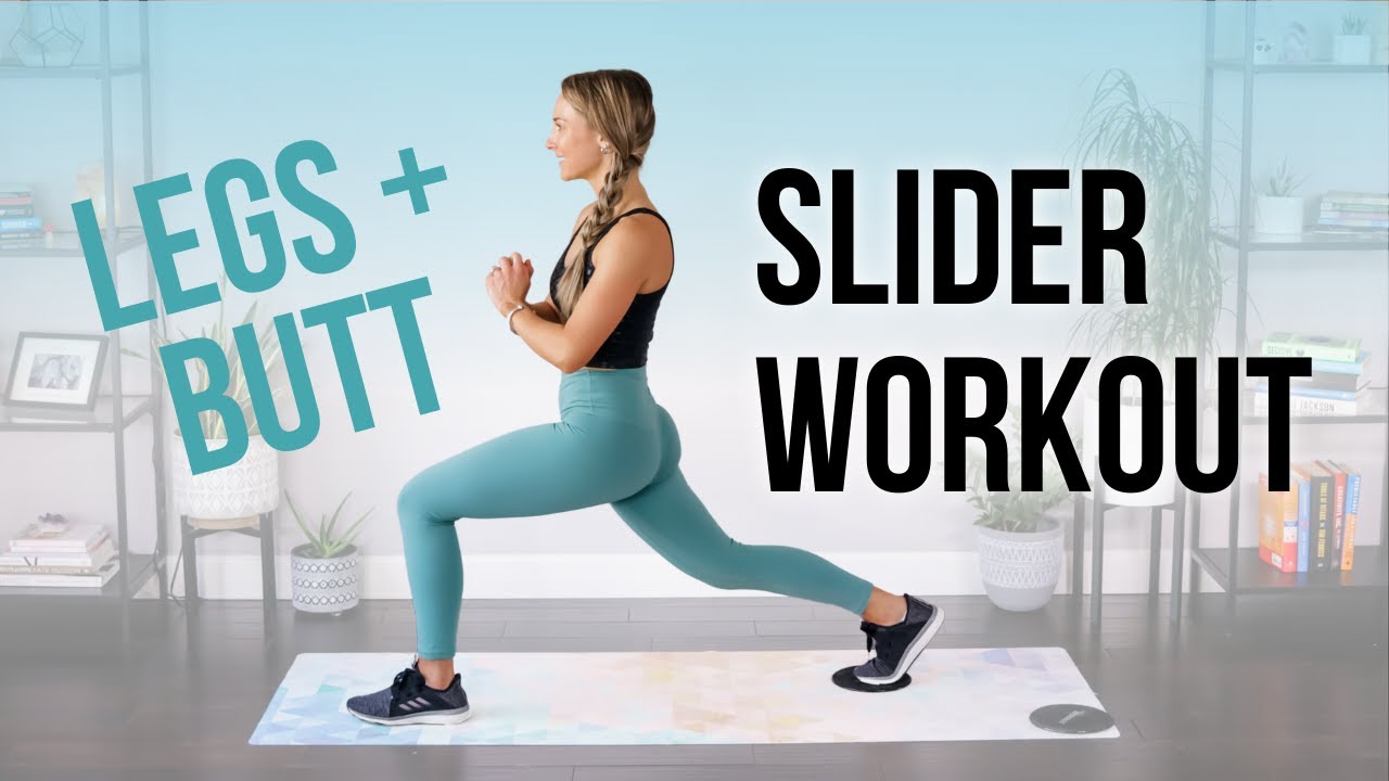 Slider Workout for Lower Body | Glider Exercises for Legs