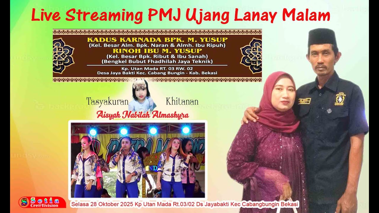 Live Rengkak Jaipong Putra Mandiri Jaya  Ujang Lanay Malam