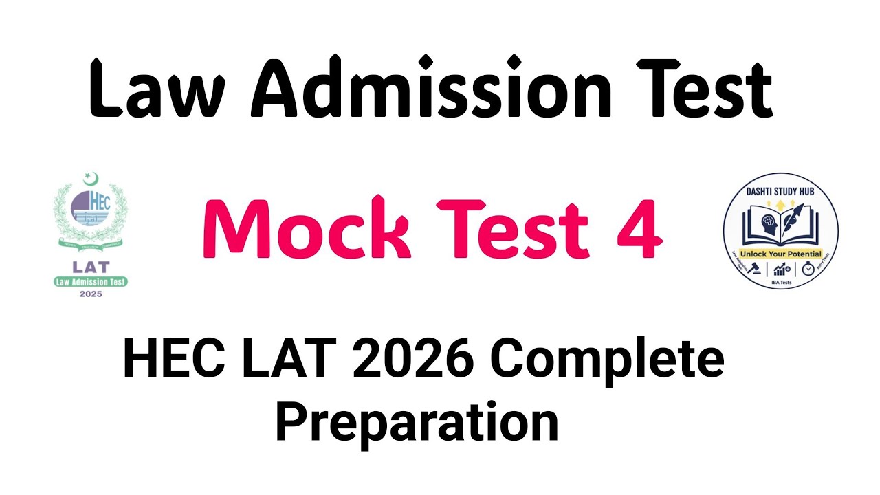LAW ADMISSION TEST 2026 | LAT Mock Test | LAT Preparation 2026 | Past Papers Solved | Lat Prep 2026